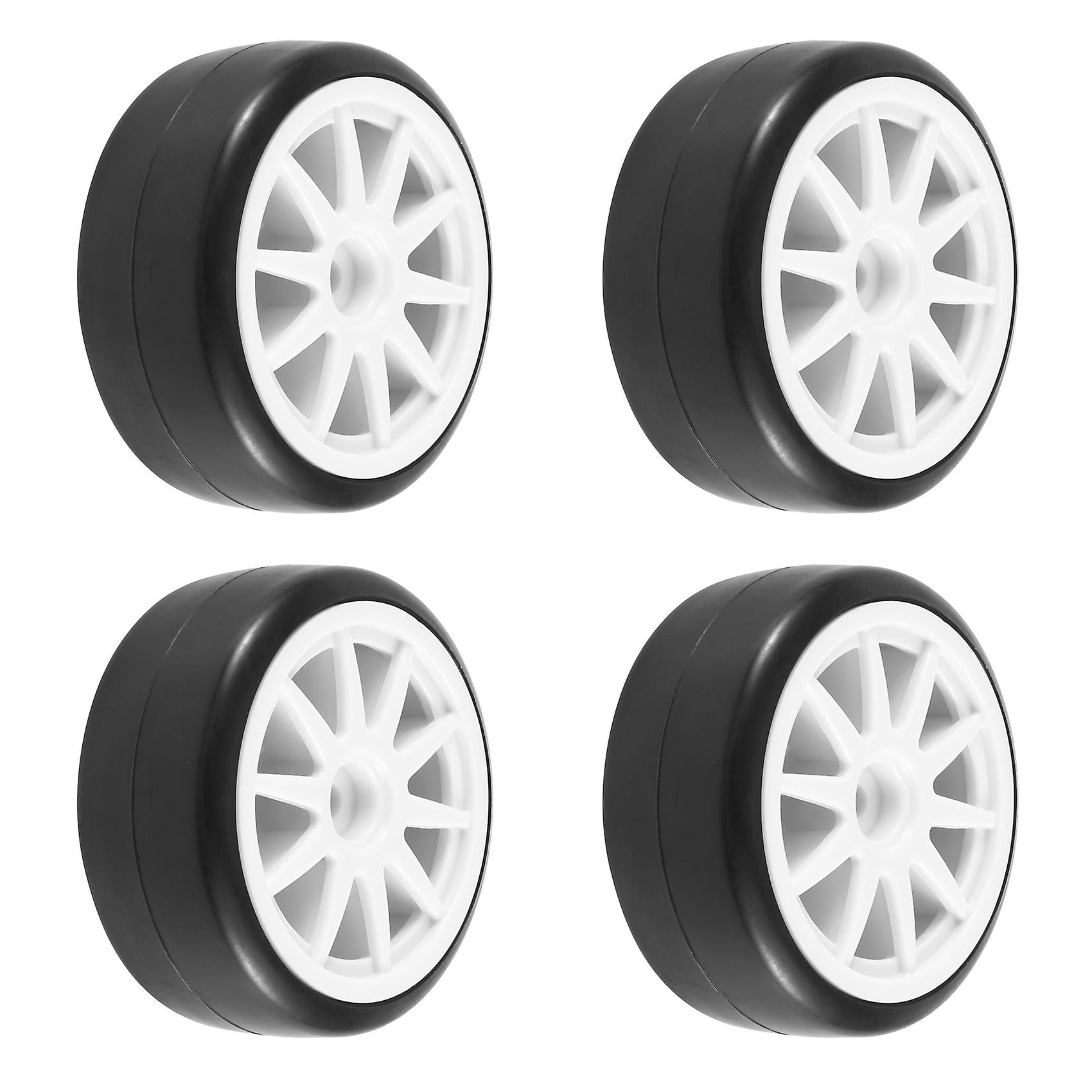ProtonRC 1/10 Rc Car Drift Tires On Road white wheels