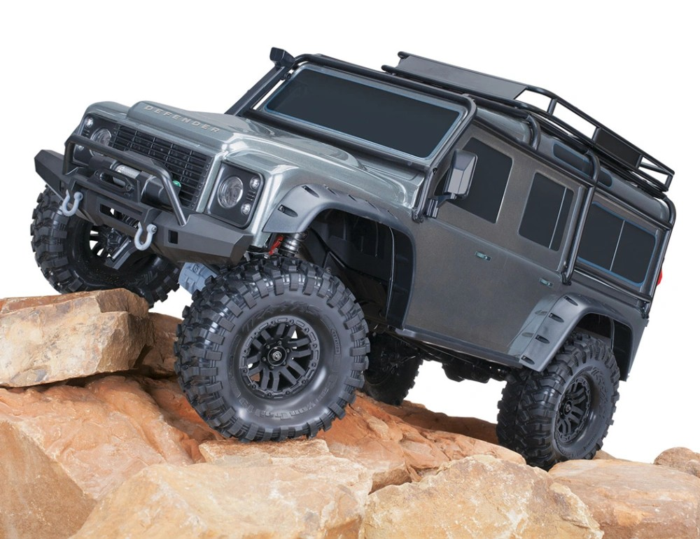 Traxxas TRX-4® 1/10 Trail Crawler Land Rover Defender Silver RTR (XL-5 HV & TQi 2.4GHz)
