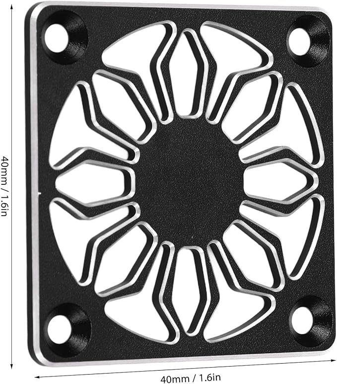 ProtonRC Aluminium Alloy Cooling Fan Cover 40x40 (Black)