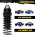 PROTONRC 4PCS Full Aluminum Front Rear Shocks Upgrade Parts for 1/10 (Black)