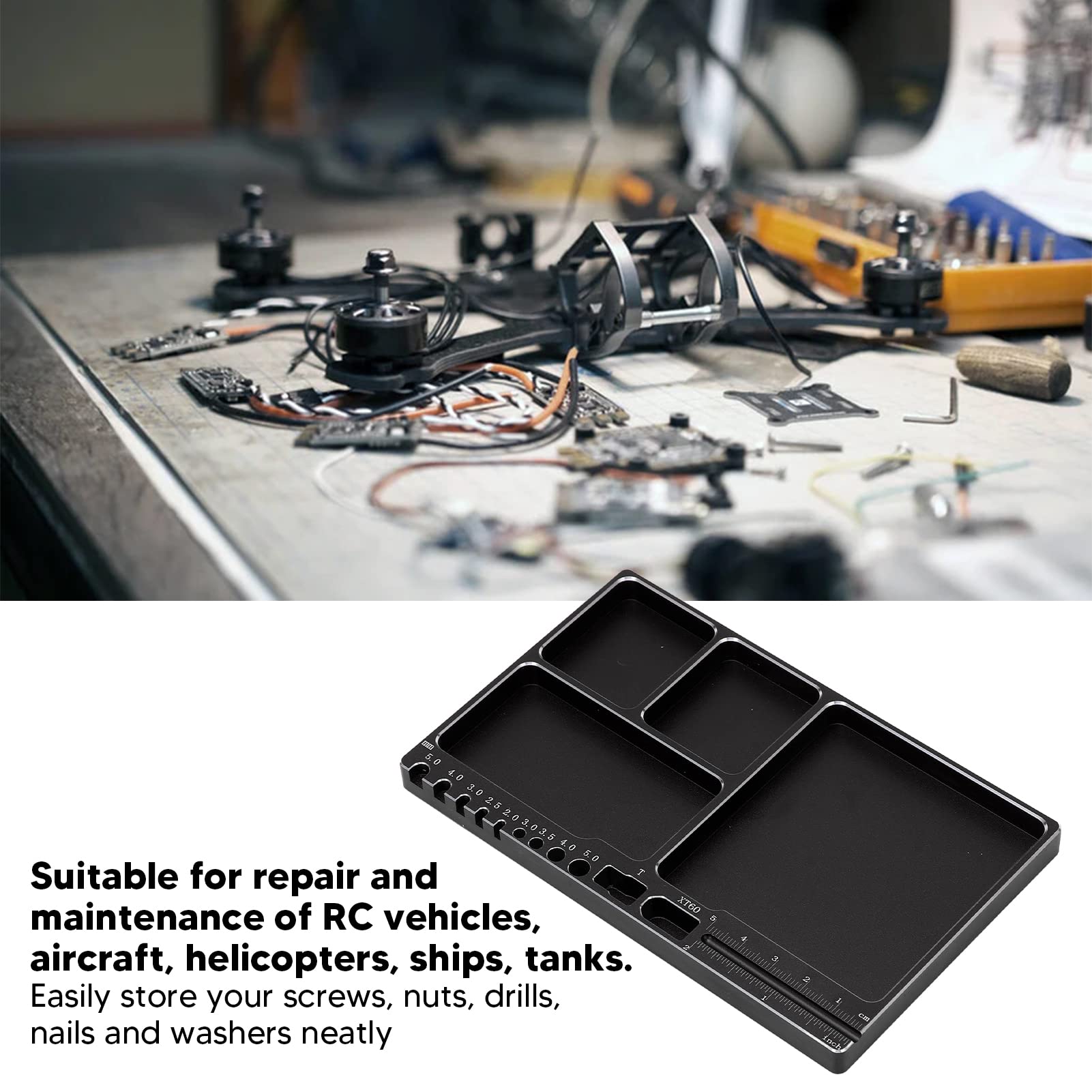 ProtonRc Multifunction Tool Screw Tray Plate With Magnet For RC Car