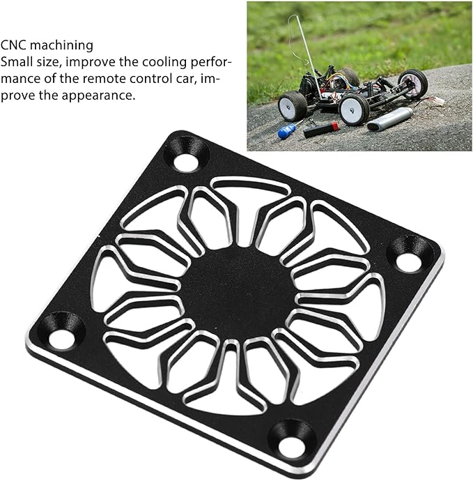 ProtonRC Aluminium Alloy Cooling Fan Cover 40x40 (Black)