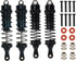 PROTONRC 4PCS Full Aluminum Front Rear Shocks Upgrade Parts for 1/10 (Black)