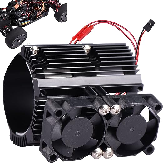 ProtonRC Aluminum 41/43mm Motor Heatsink w/Double Cooling Fans
