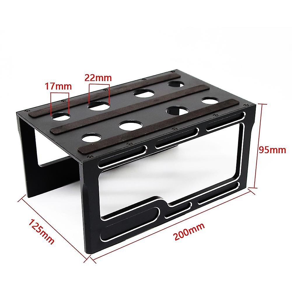 ProtonRC Metal RC Car Work Stand Shock Damper Pits Stand For 1/8 1/10 1/12 (Black)