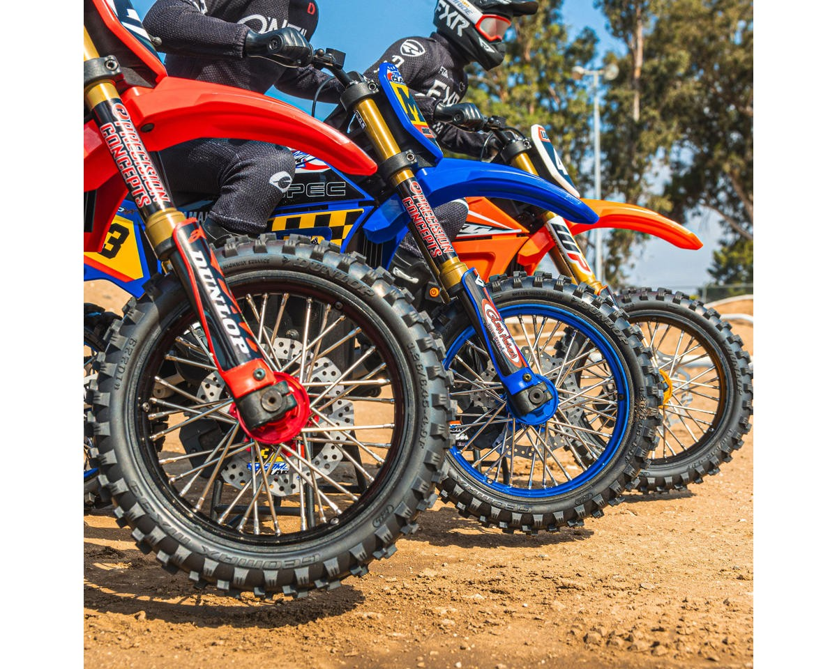 Pro-Line Promoto-MX Pro-Spec Aluminum V2 Bead Pre-Assembled Front Wheel Blue/Blue για Losi Promoto-MX
