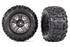 Traxxas Sledgehammer® 2.8" Pre-Mounted Tires & Wheels Charcoal Gray (2pcs) TSM