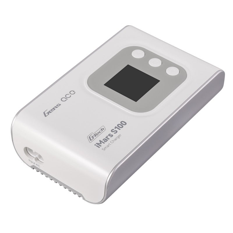 Gens ace iMars S100 G-Tech Smart AC Balance Charger 100W 10A (White)