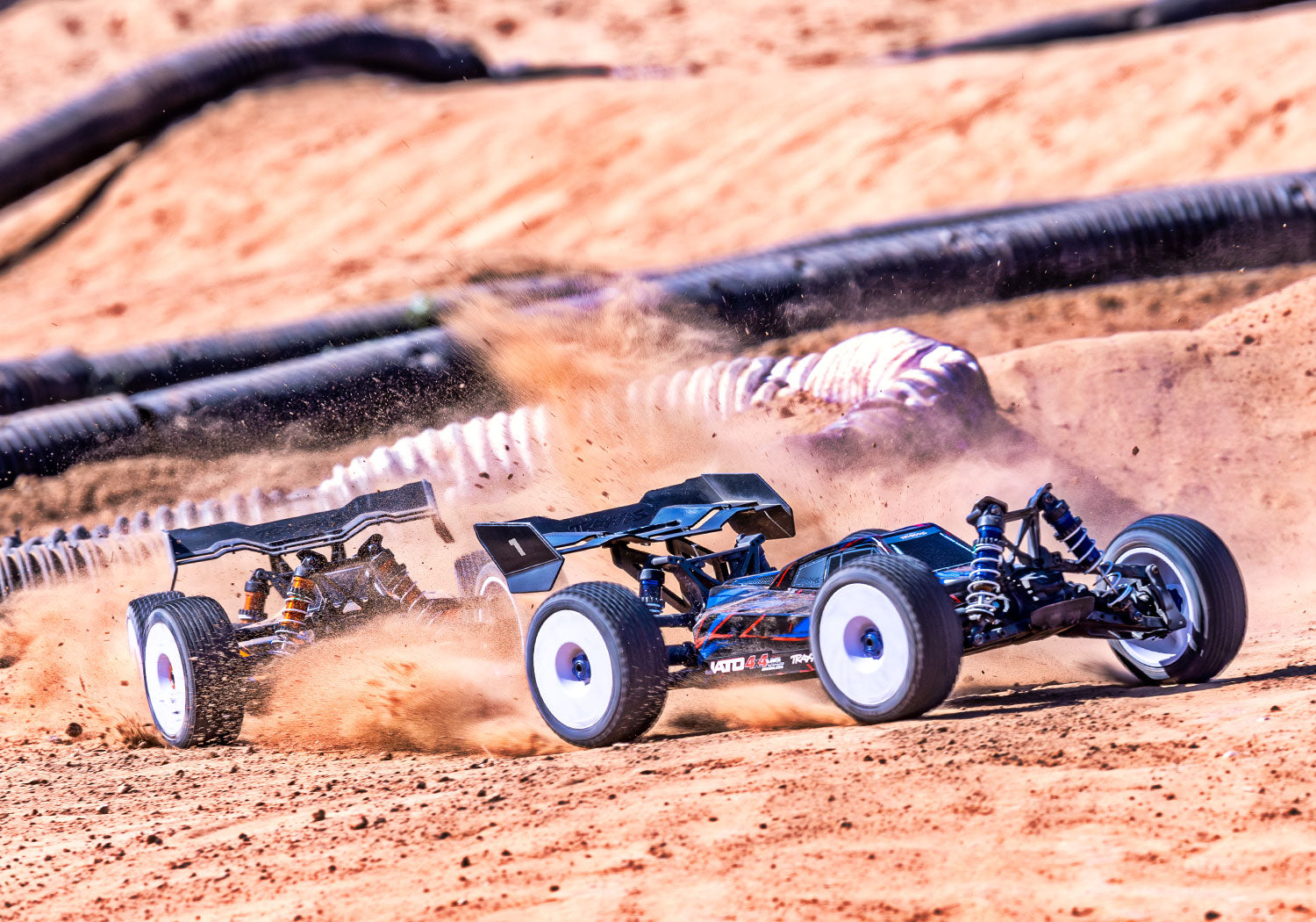 Traxxas Jato® 4x4 VXL-4S 1/8 Brushless Electric Racing Buggy (Blue) EHD RTR