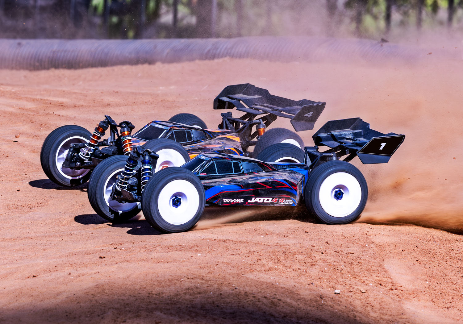 Traxxas Jato® 4x4 VXL-4S 1/8 Brushless Electric Racing Buggy (Blue) EHD RTR