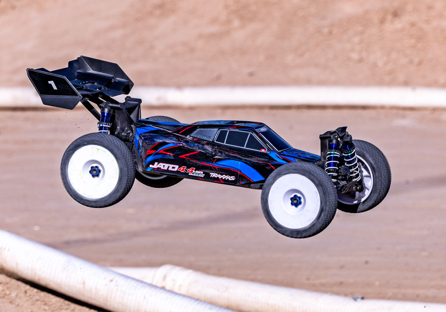 Traxxas Jato® 4x4 VXL-4S 1/8 Brushless Electric Racing Buggy (Blue) EHD RTR
