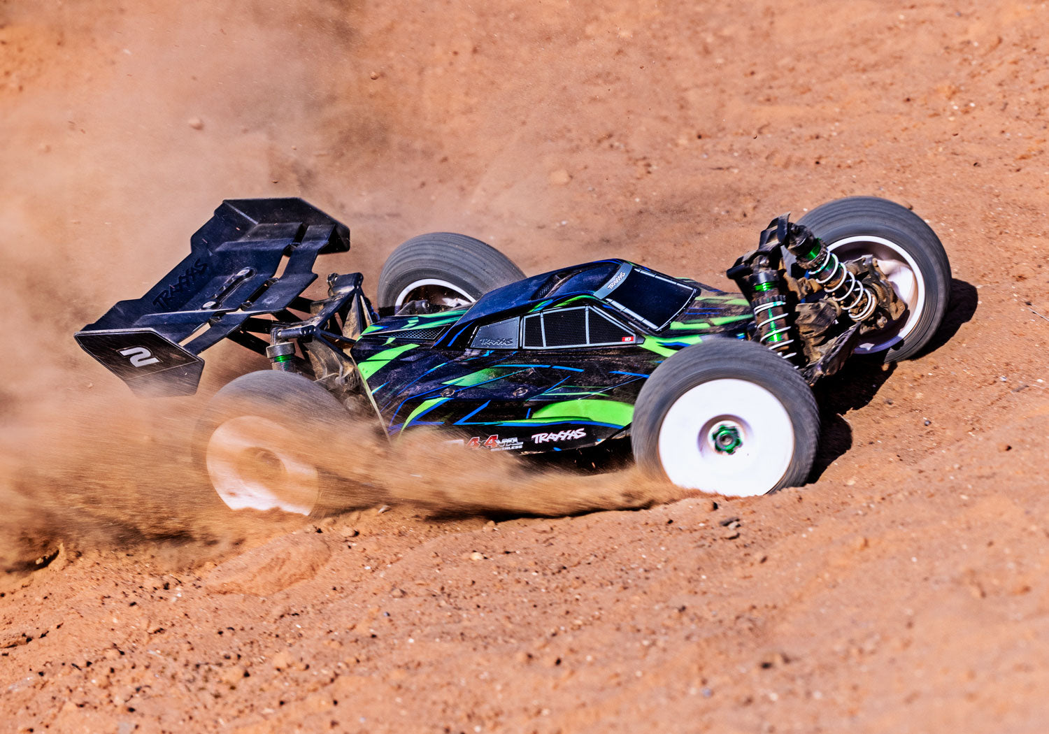Traxxas Jato® 4x4 VXL-4S 1/8 Brushless Electric Racing Buggy (Green) EHD RTR