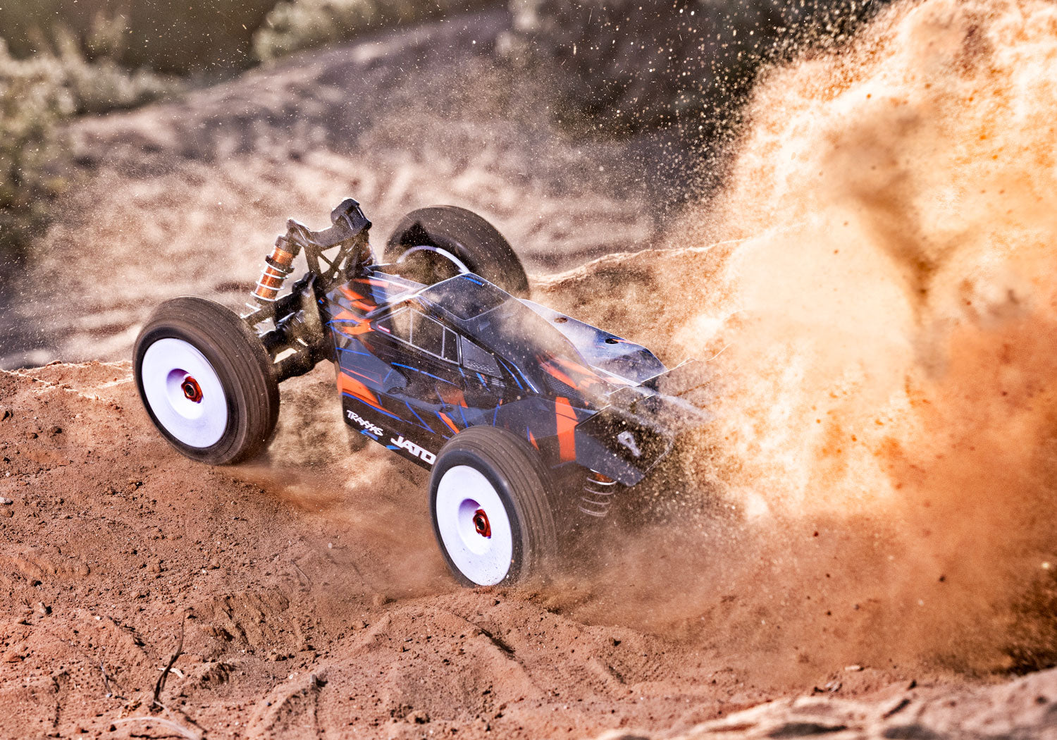 Traxxas Jato® 4x4 VXL-4S 1/8 Brushless Electric Racing Buggy (Blue) EHD RTR