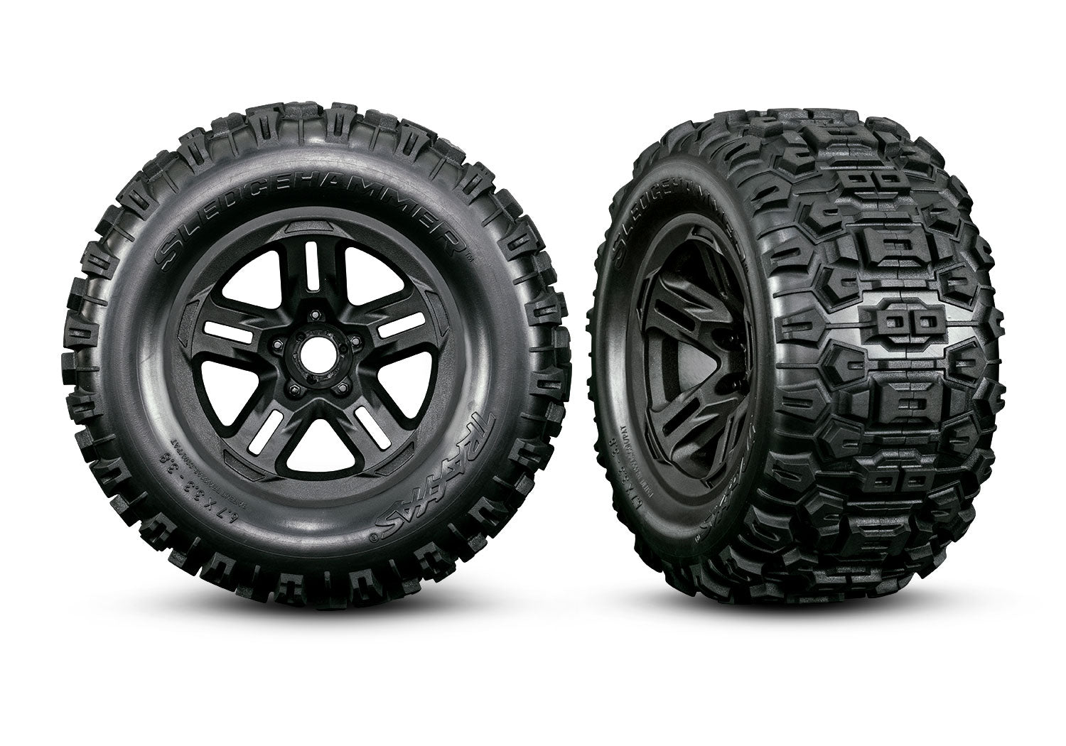 Traxxas Sledge RTR 6S 4WD Brushless 1/8 Monster Truck Orange με Belted Sledgehammer Tires, TQi & TSM