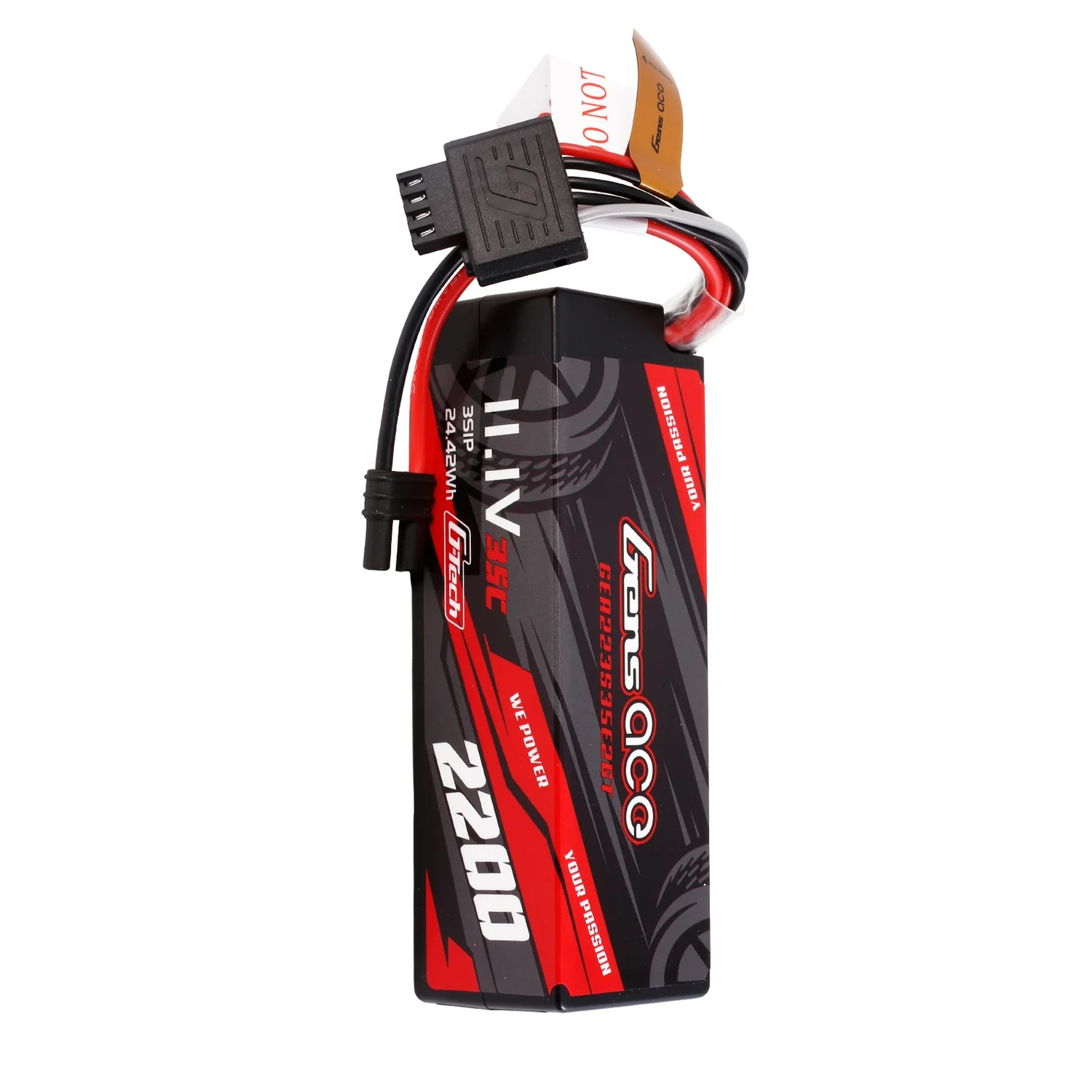 Gens ace 2200mAh 11.1V 35C 3S LiPo Battery με iEC2 Plug (Mini RC Series)
