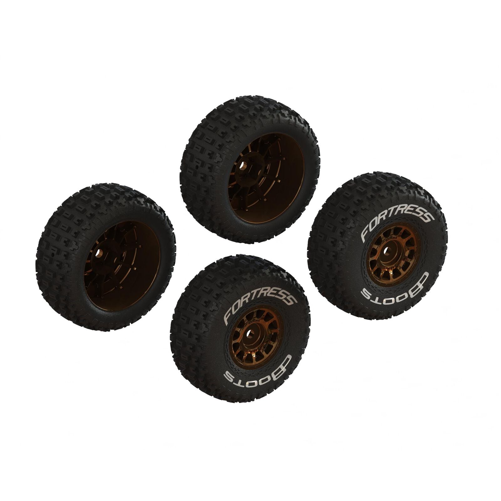 ARRMA dBoots FORTRESS Glued Tire Set Bronze 12mm Hex (4pcs)