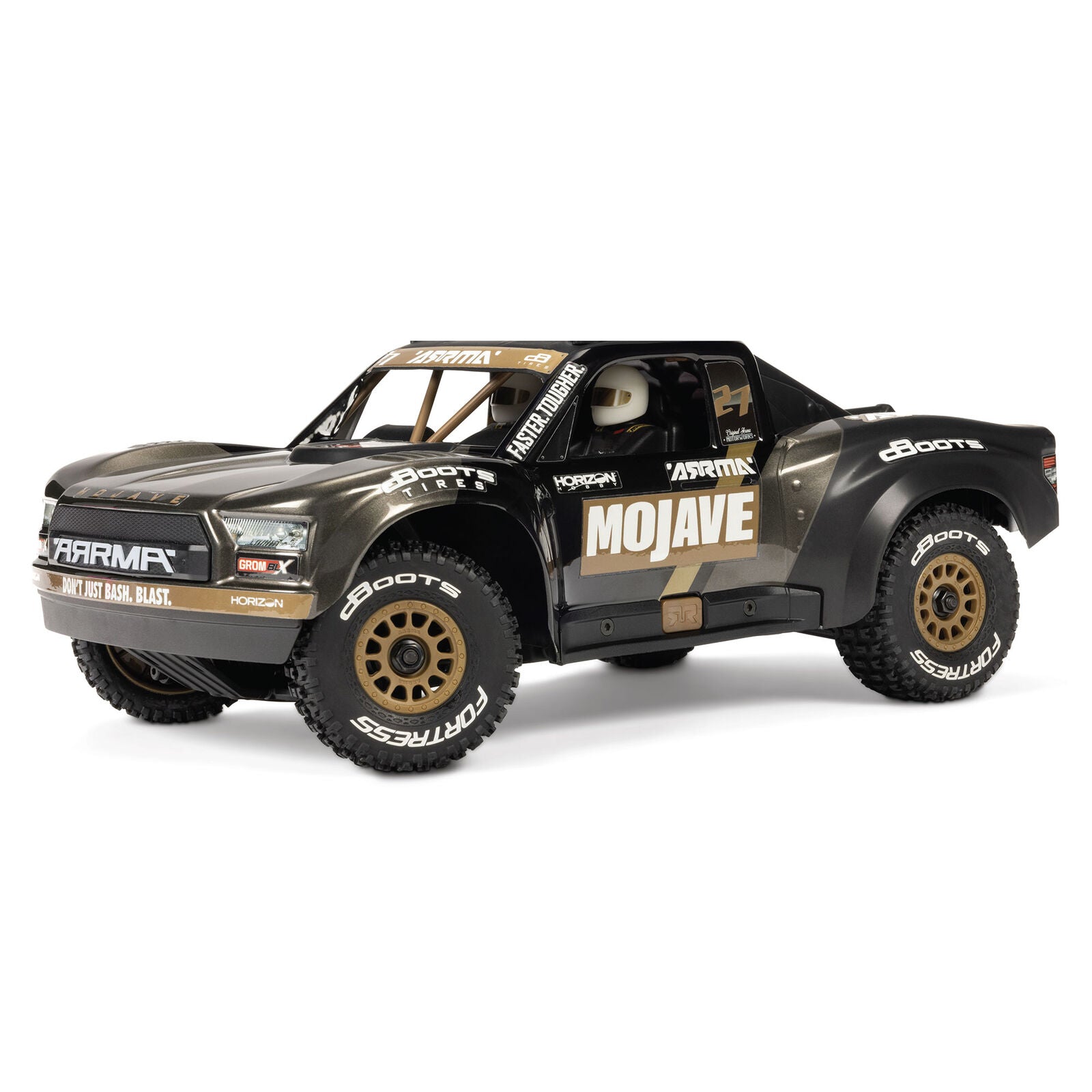 ARRMA Mojave Grom 223S BLX 1/18 Brushless 4WD Desert Truck RTR (Black) με SLT2 2.4GHz & DSC