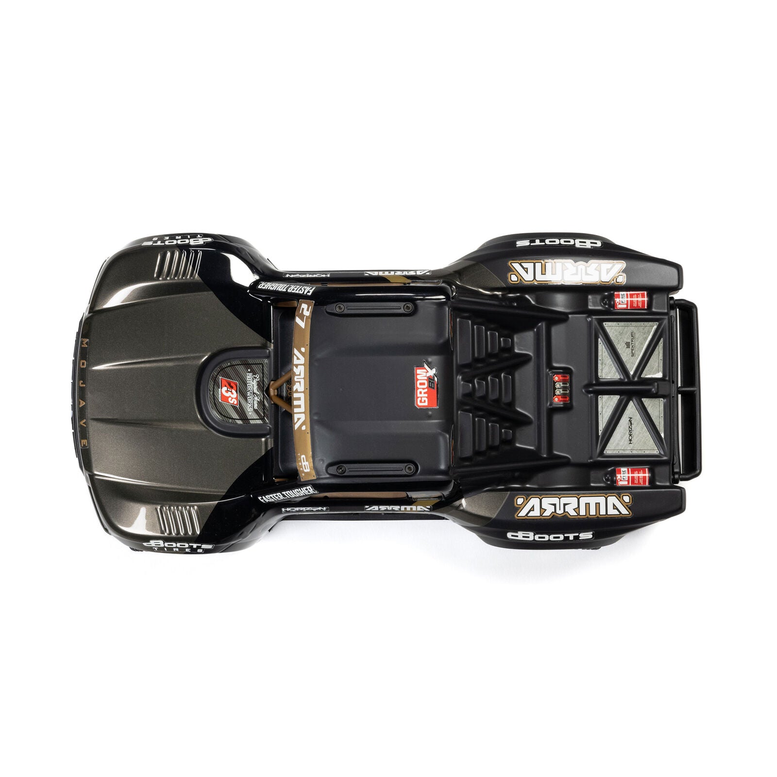 ARRMA Mojave Grom 223S BLX 1/18 Brushless 4WD Desert Truck RTR (Black) με SLT2 2.4GHz & DSC