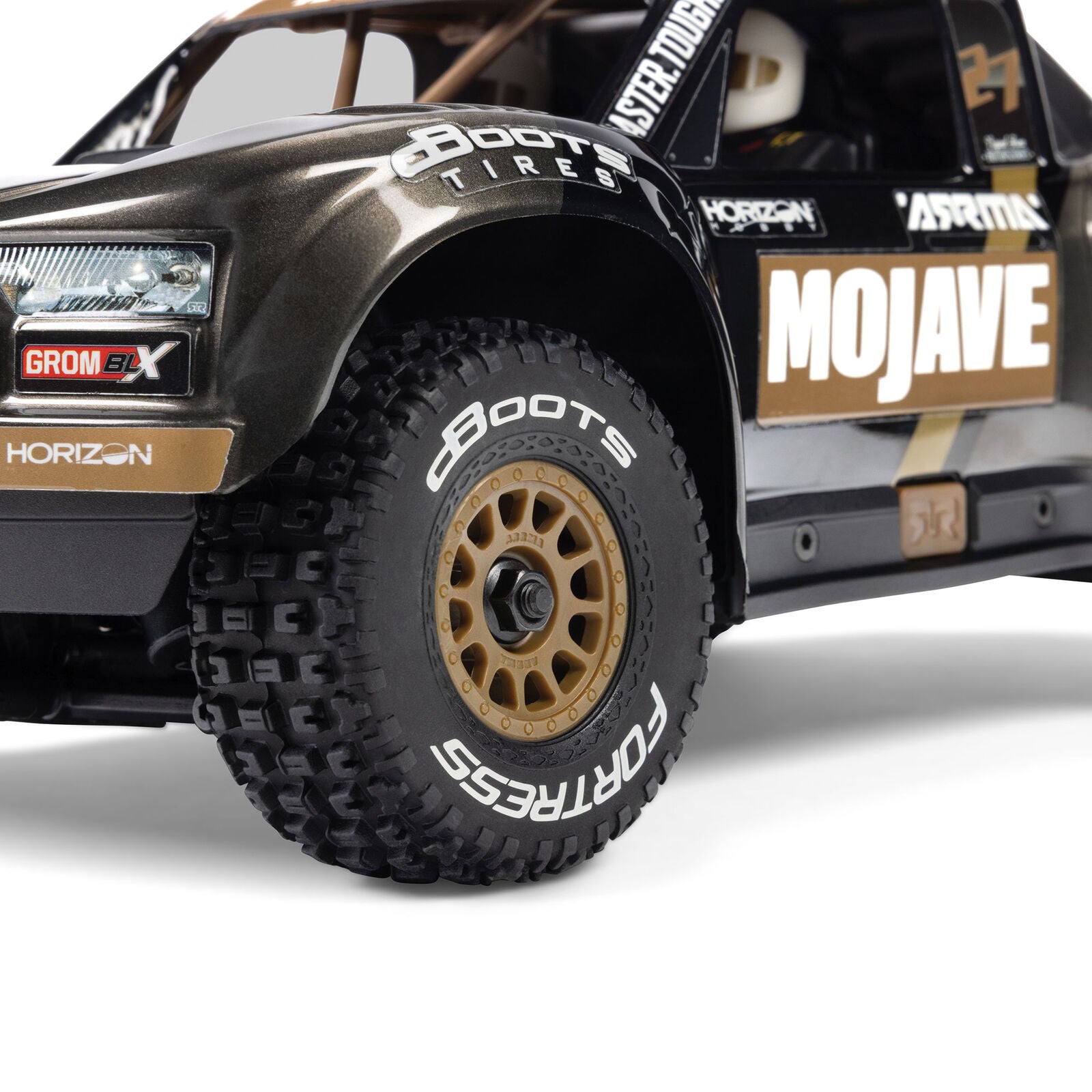 ARRMA Mojave Grom 223S BLX 1/18 Brushless 4WD Desert Truck RTR (Black) με SLT2 2.4GHz & DSC