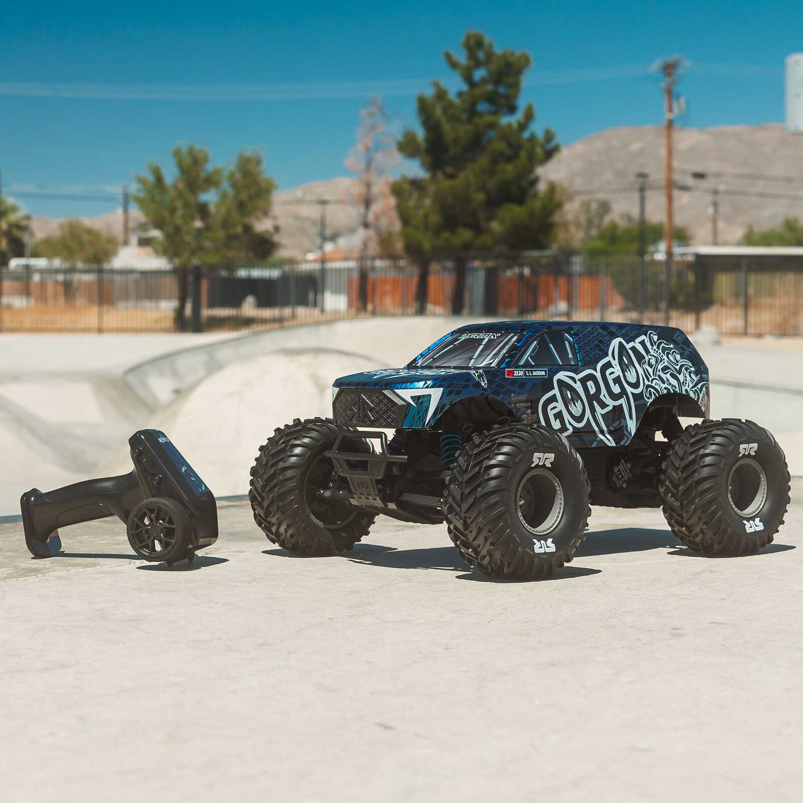 Arrma Gorgon 223S 1/10 RTR Brushless 2WD Monster Truck  – Με SLT2, DSC & 2S/3S Brushless Σύστημα