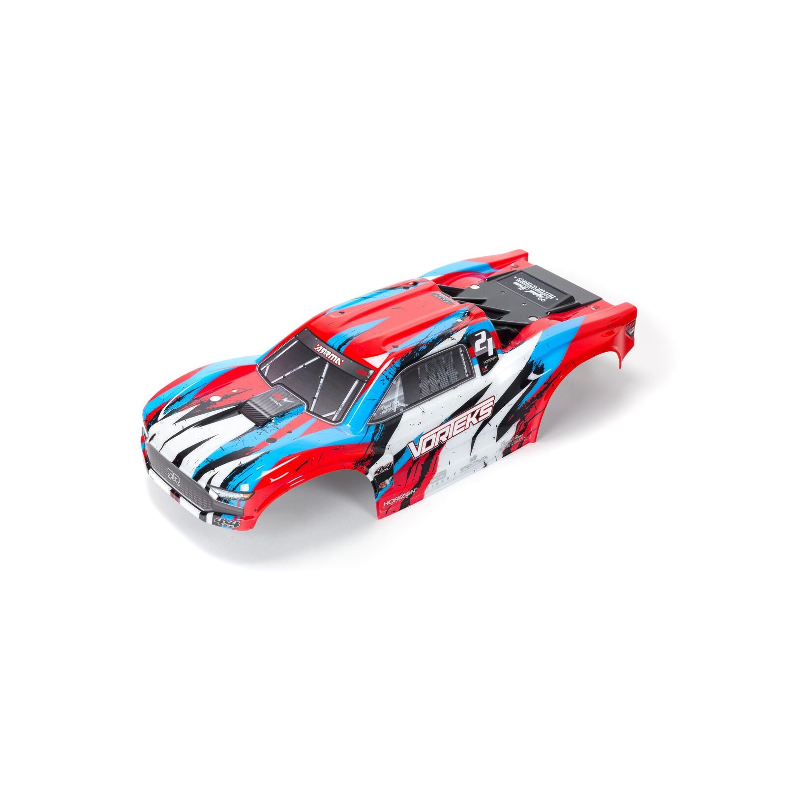 Arrma 1/10 Painted Body, Red/Blue: VORTEKS 4X4 BLX