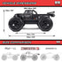 Arrma Notorious 6S BLX V6 1/8 Stunt Truck RTR (Blue) | Racerc
