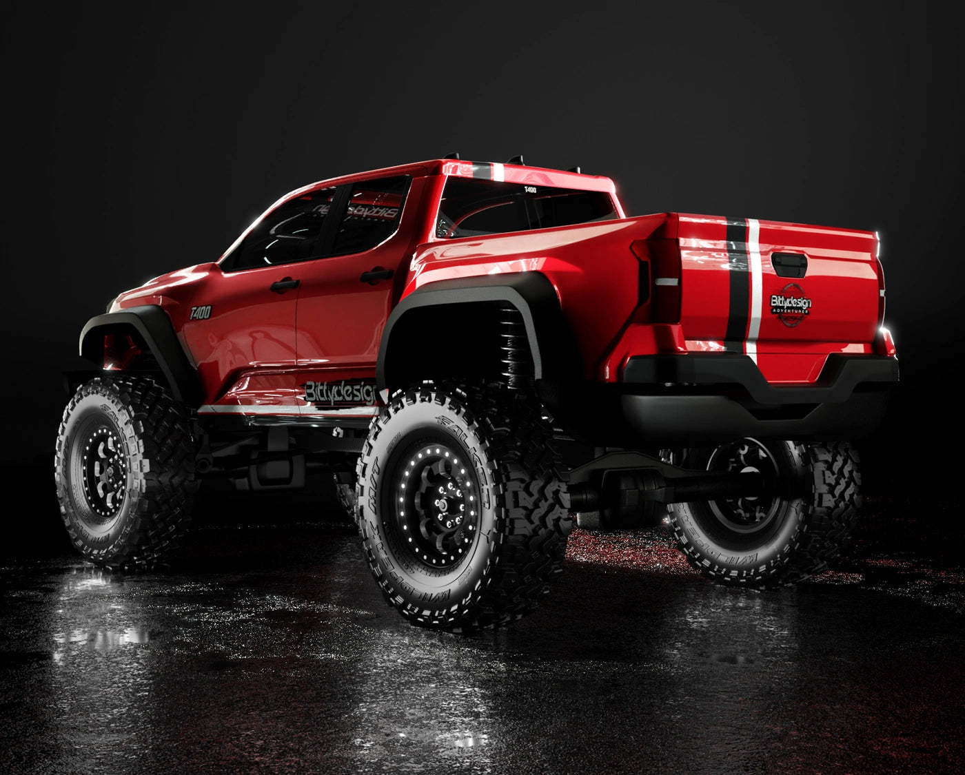 Bittydesign T-400 Διάφανο Αμάξωμα Pre-Cut για Traxxas TRX-4M 1/18