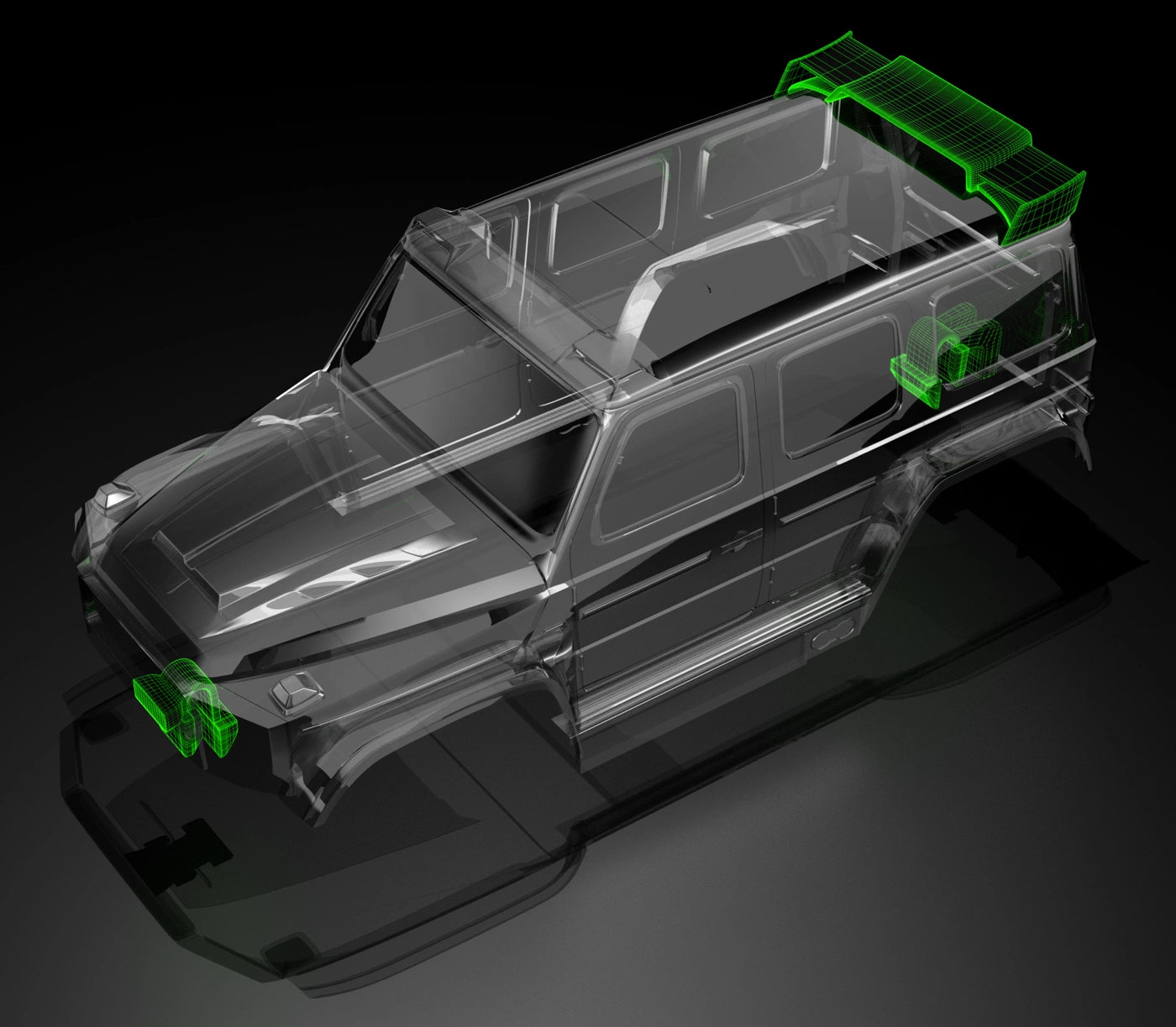 Bittydesign W464 Διάφανο Αμάξωμα Pre-Cut για Traxxas TRX-4M 1/18