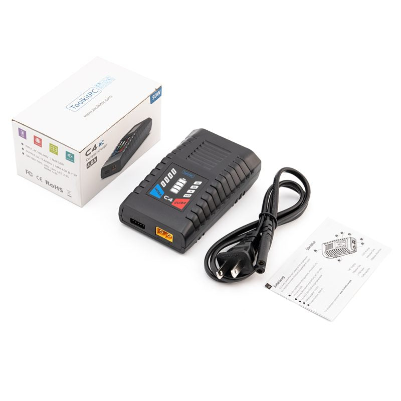 Toolkit C4 Compact AC Charger 2-4S 50W 4.0A Lipo/LiHV