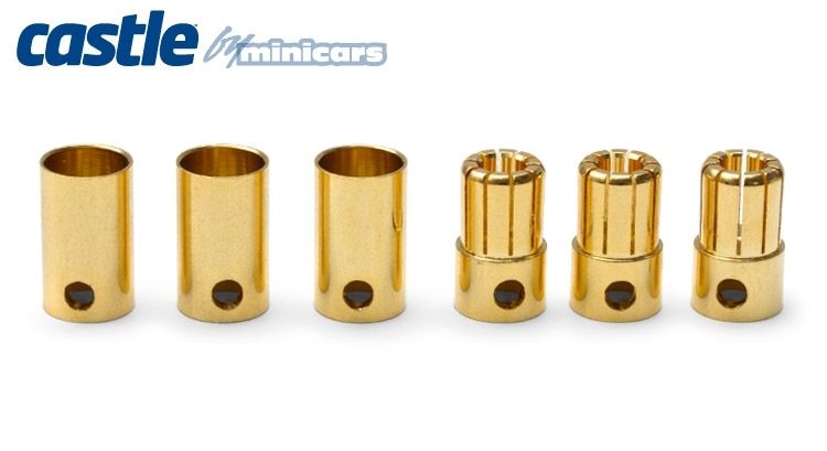 Castle 8mm Bullet Connectors 3pair 300A
