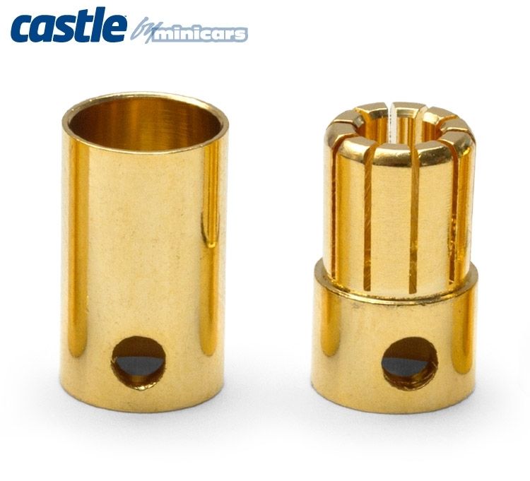 Castle 8mm Bullet Connectors 3pair 300A