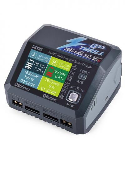SkyRC D200 NEO DUO AC/DC Charger 200W AC – 2×400W DC Dual Channel