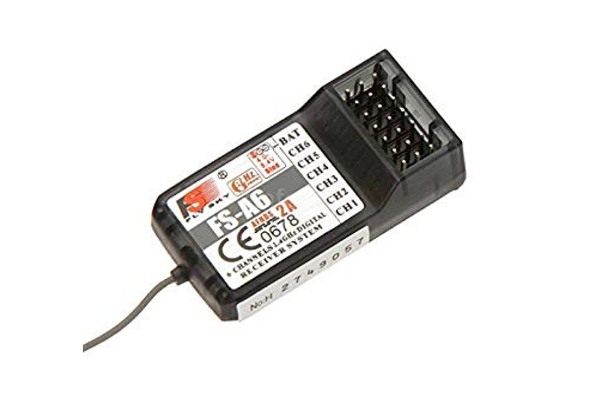 FlySky FS-A6 Receiver 6CH 2.4GHz AFHDS 2A για FS-i6 / FS-i6X / FS-i10 / GT2E