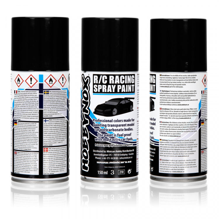Hobbynox White R/C Racing Spray Paint 150ml για Lexan & Polycarbonate Bodies