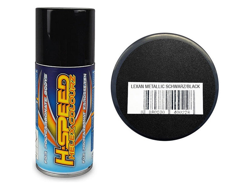 H-Speed Lexan Spray 150ml (Metallic Black)