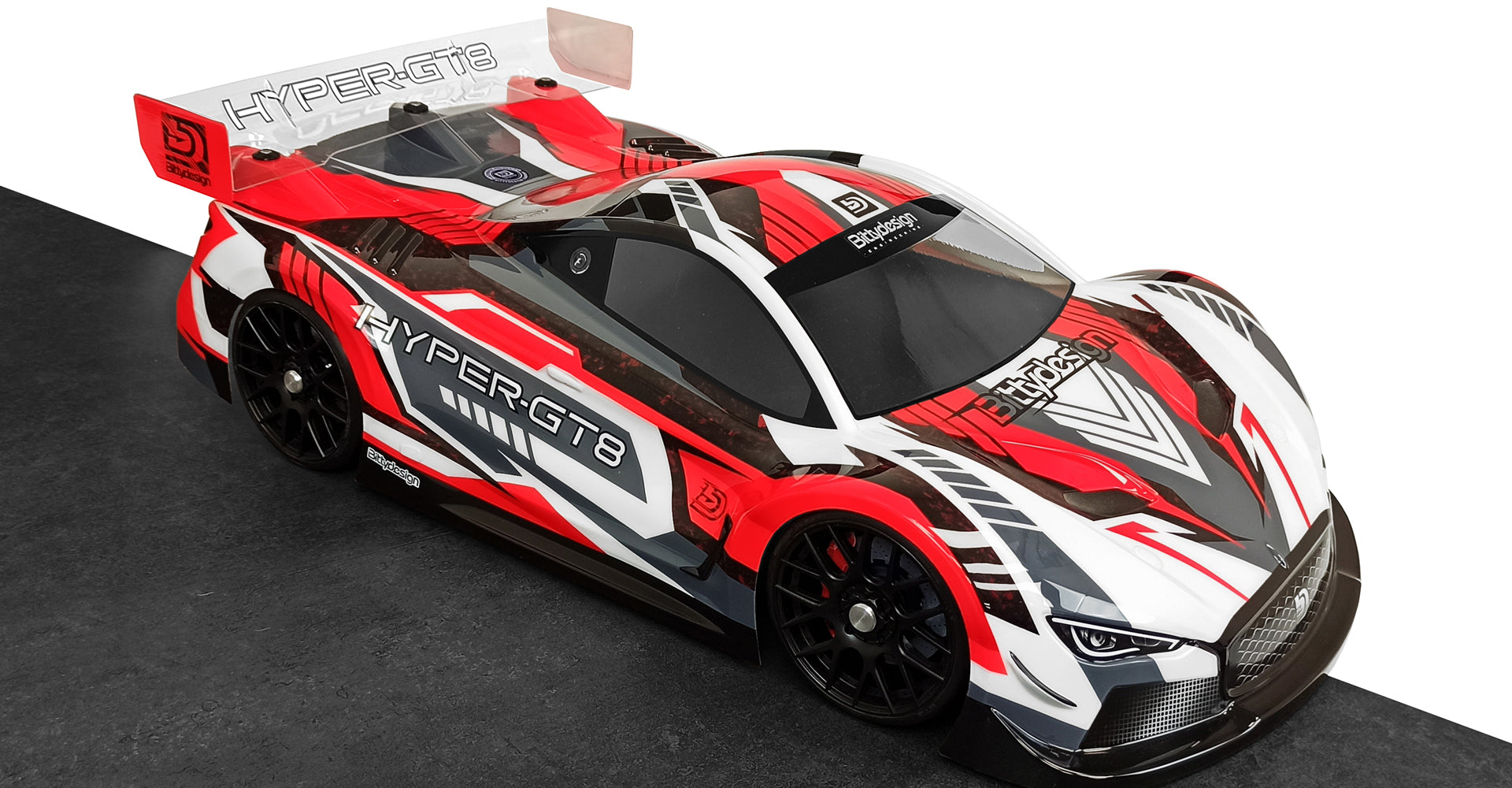 Bittydesign HYPER-GT8 1/8 GT body (325mm wheelbase cars) BDGT8-HYP