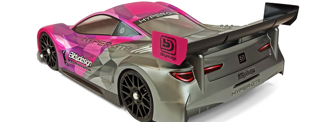 Bittydesign HYPER-GT8 1/8 GT body (325mm wheelbase cars) BDGT8-HYP
