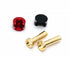 ProtonRC LOWPRO Heatsink Bullet Plug Grips (5mm Bullets) (Black / Red)