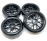 ProtonRC 1: 10 Drift Car Smooth Tires Y Type Wheel Rim 12mm Hub Pack of 4