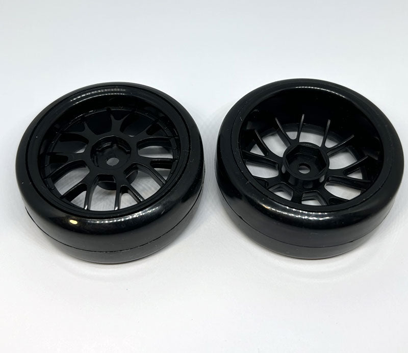 ProtonRC 1: 10 Drift Car Smooth Tires Y Type Wheel Rim 12mm Hub Pack of 4