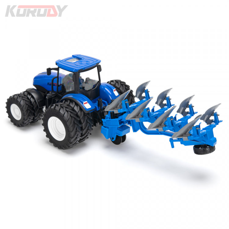Korody Tractor with double wheels and flip plow RC RTR 1:24