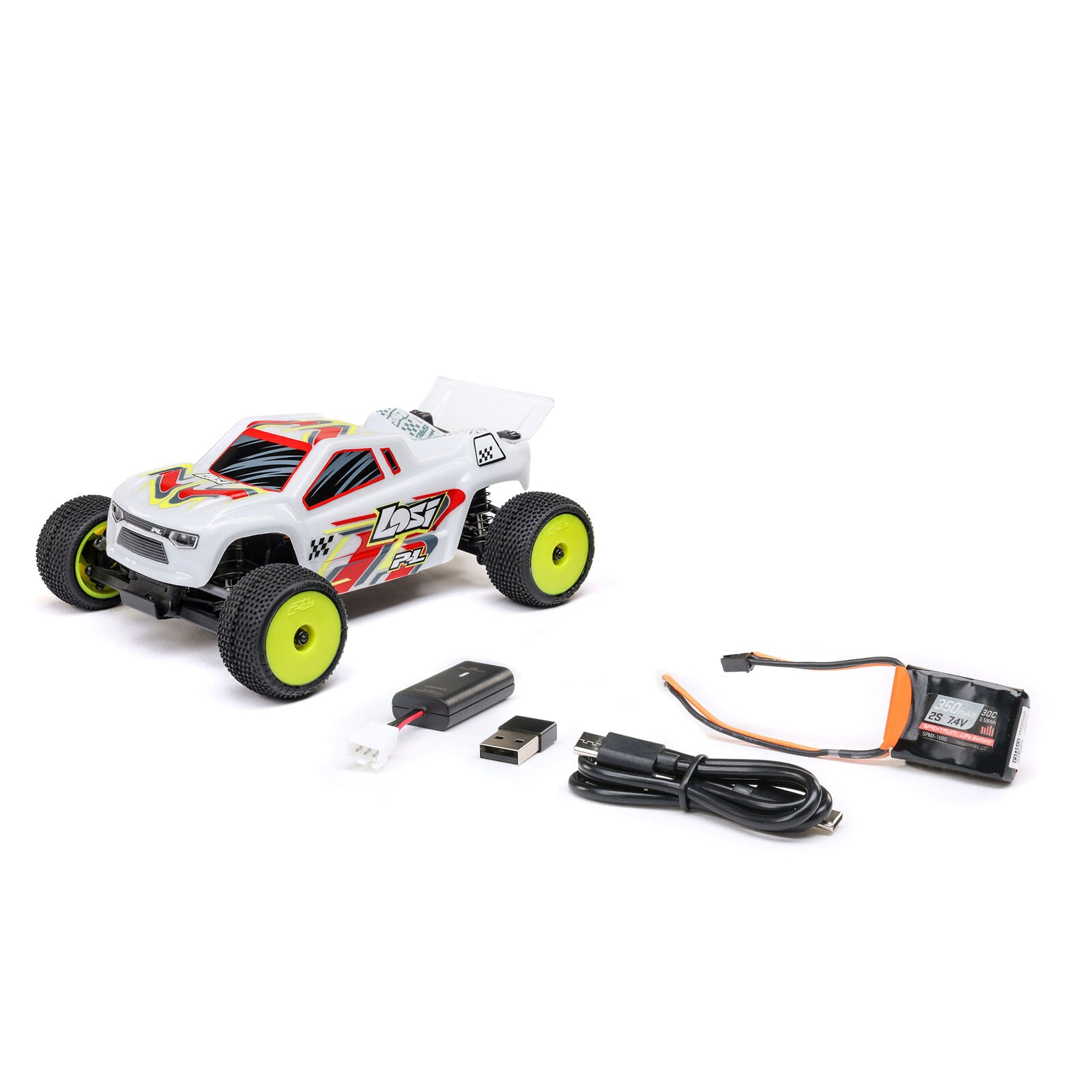 Losi Micro-T 1/28 RTR 2WD Stadium Truck (White)