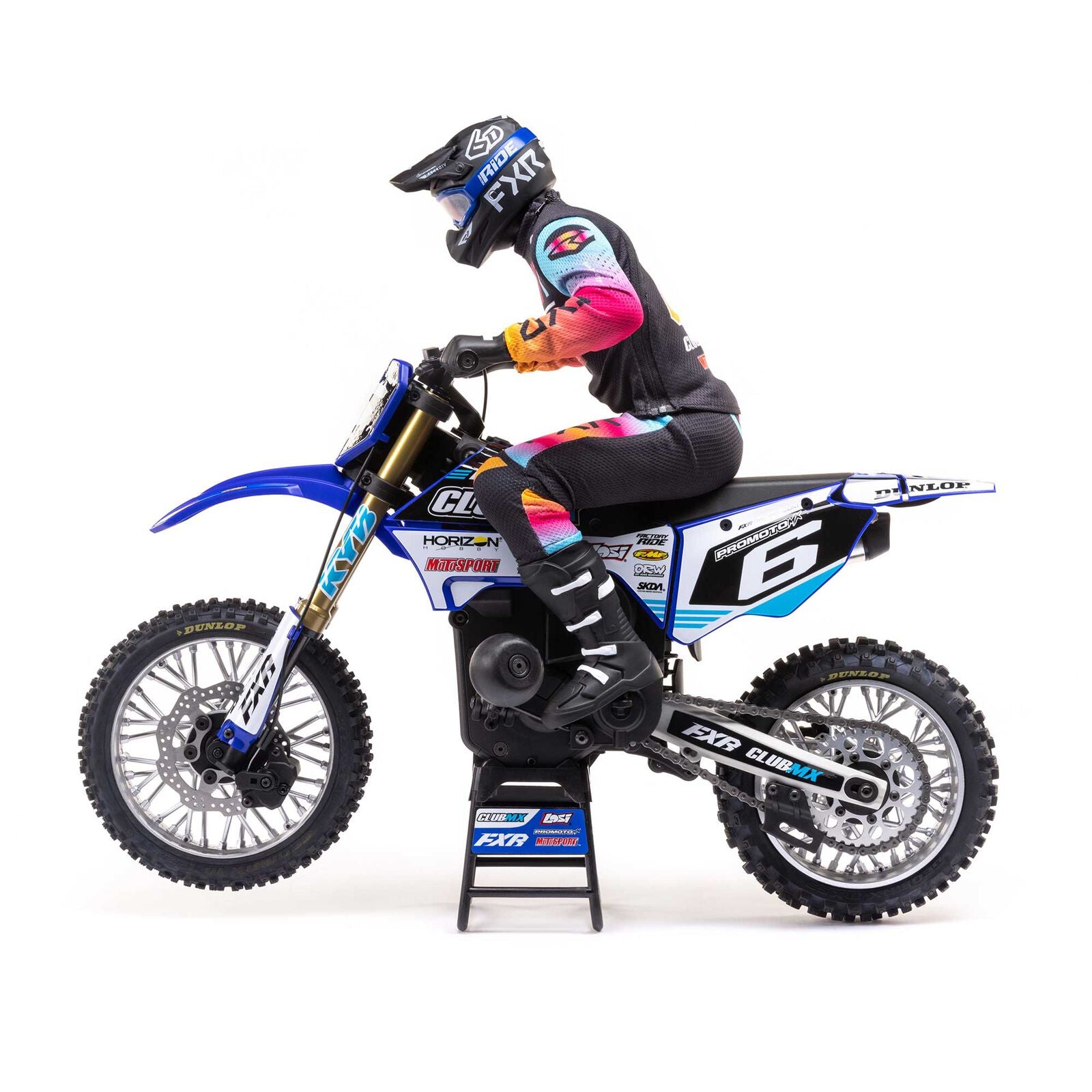 Losi Promoto-MX RTR 1/4 Brushless Dirt Bike (ClubMX) w/2.4GHz DX3PM Radio & MS6X System