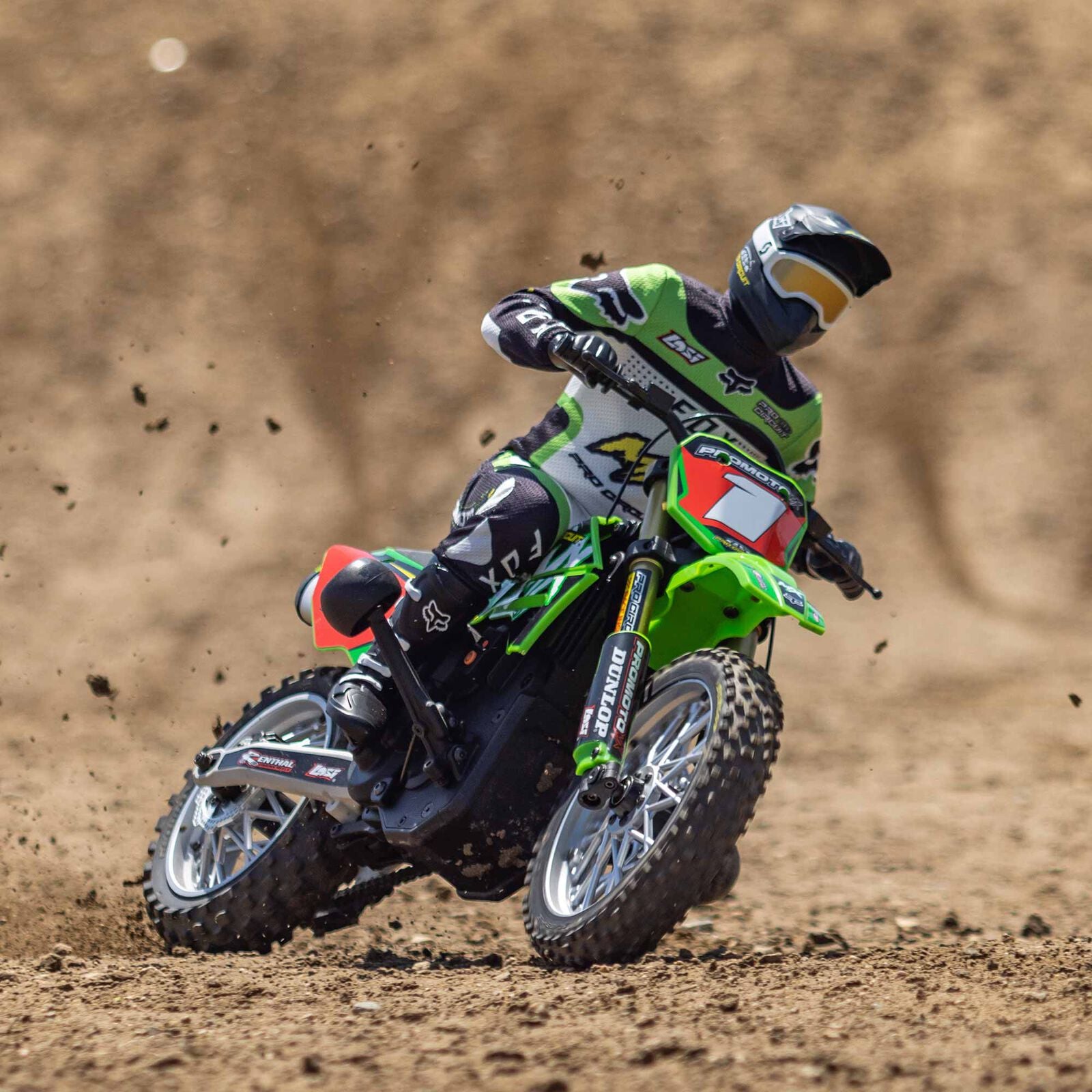 Losi Promoto-MX RTR 1/4 Brushless Dirt Bike (Pro-Circuit) w/2.4GHz DX3PM Radio, MS6X & Battery & Charger