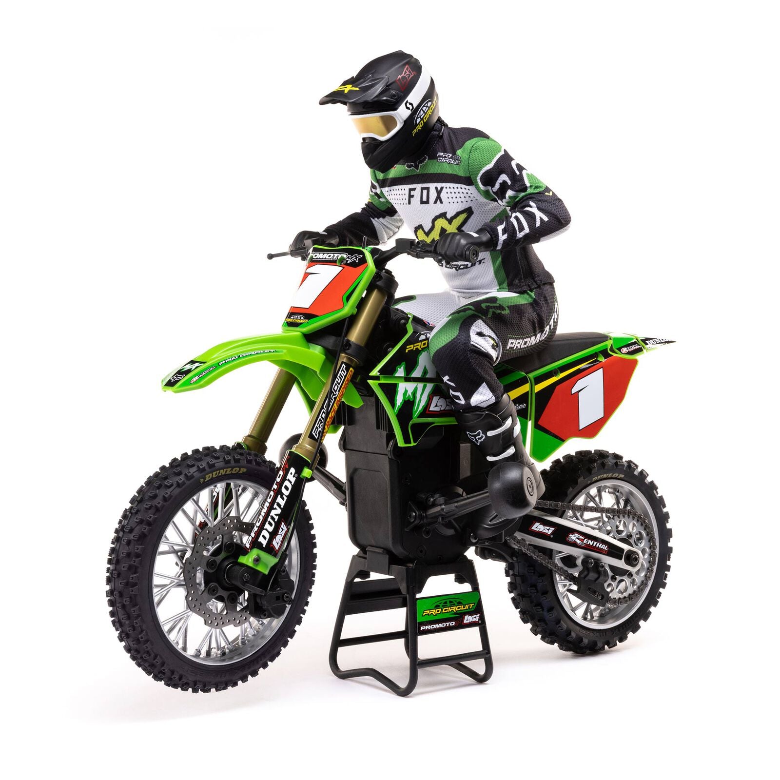 Losi Promoto-MX RTR 1/4 Brushless Dirt Bike (Pro-Circuit) w/2.4GHz DX3PM Radio, MS6X & Battery & Charger