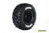 Louise SC-UPHILL 1/10 Short Course Tires on Black Wheels