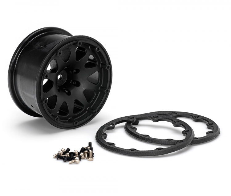 Louise MT-ROCKET 1/10 Monster Truck Tires Soft MFT με 3.2" Beadlock Wheels 1/2" Offset (2pcs)