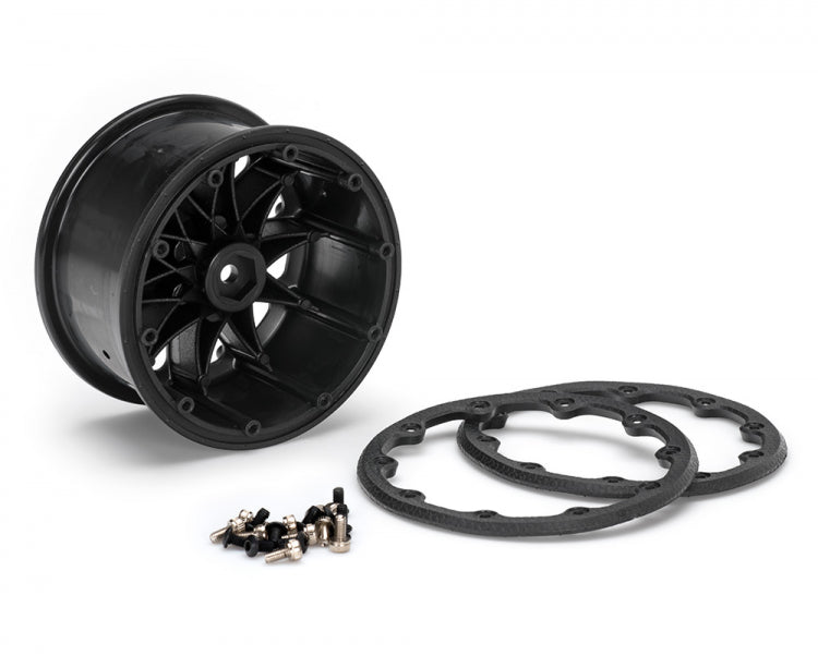 Louise MT-ROCKET 1/10 Monster Truck Tires Soft MFT με 3.2" Beadlock Wheels 1/2" Offset (2pcs)