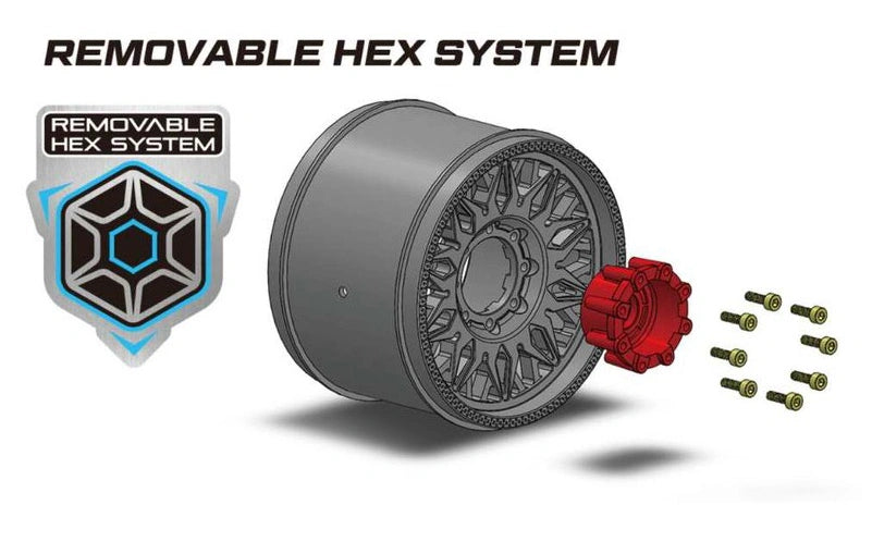 Louise ST-UPHILL 1/10 Soft MFT Tires & Wheels LT3313SX (2 τεμ.) με Removable Hex System
