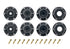 Louise ST-UPHILL 1/10 Soft MFT Tires & Wheels LT3313SX (2 τεμ.) με Removable Hex System